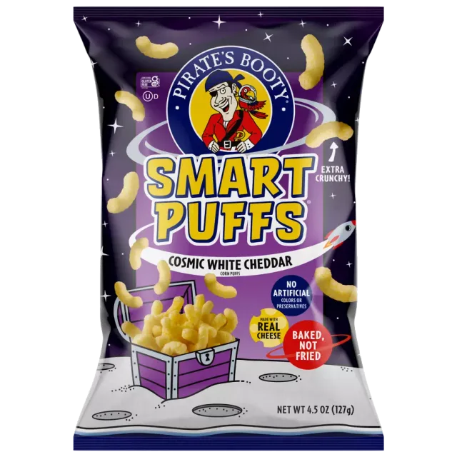 Smart Puffs Cosmic White Cheddar by Smart Puffs - Tier B kids snack