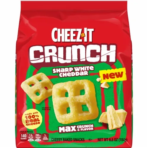White Cheddar Baked Snack Crackers by Cheez-It - Tier C kids snack
