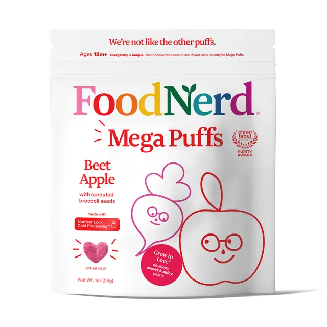 Organic Red Mega Puffs by FoodNerd - Tier B kids snack