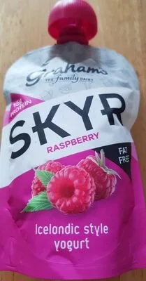 Raspberry Icelandic style yogurt by Graham's The Family Dairy - Tier B kids snack
