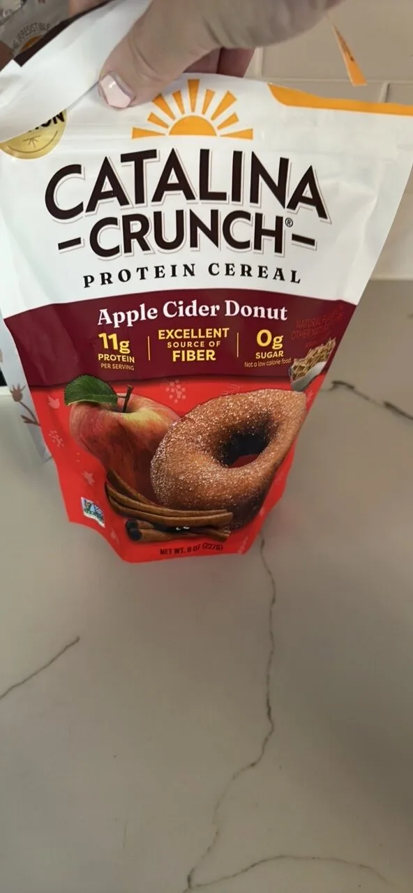 Apple Cider Donut Protein Cereal by Catalina Crunch - Tier A kids snack