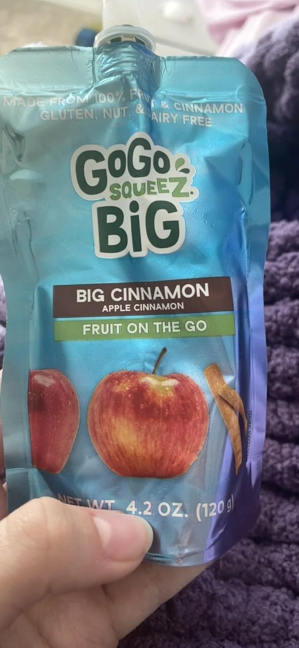 Big Cinnamon Apple Cinnamon by GoGo squeeZ - Tier B kids snack