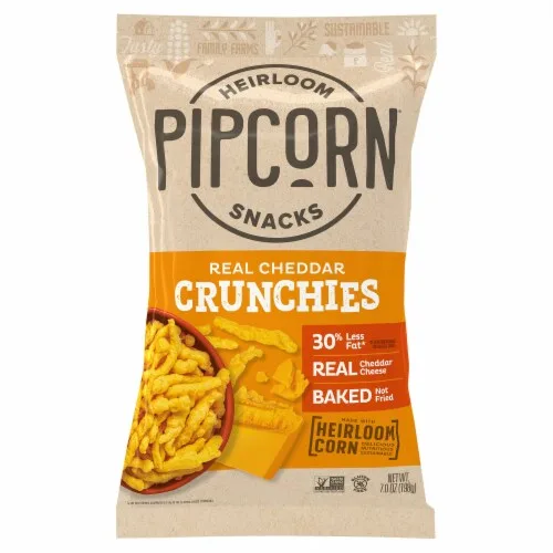 Cheddar Crunchies by Pipcorn - Tier A kids snack