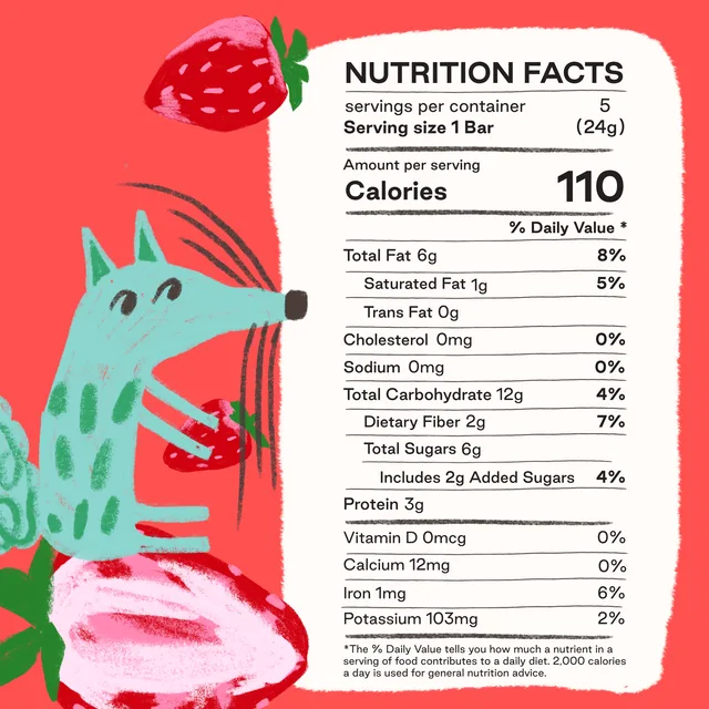 Strawberry Snack Bars by Happy Wolf - Tier C kids snack