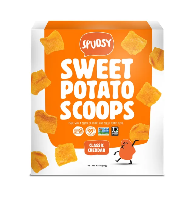 Spudsy Classic Cheddar Sweet Potato Scoops by Spudsy - Tier A kids snack