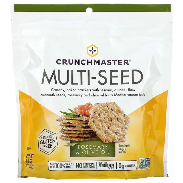 Rosemary & Olive Oil Rice Crackers by Crunch Master - Tier B kids snack