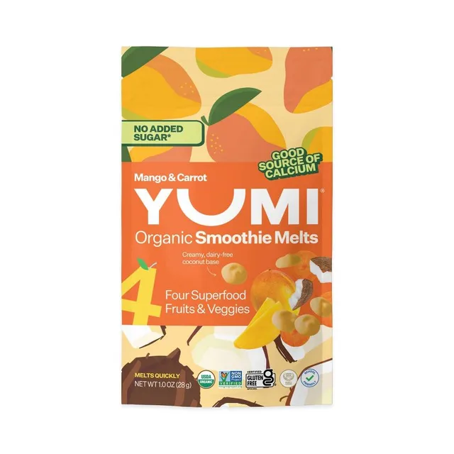 YUMI Smoothie Melts Baby Meals - Mango & Carrot by Yumi - Tier B kids snack