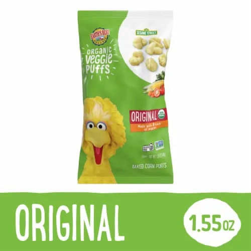 Organic Veggie Puffs by Earth's Best - Tier A kids snack