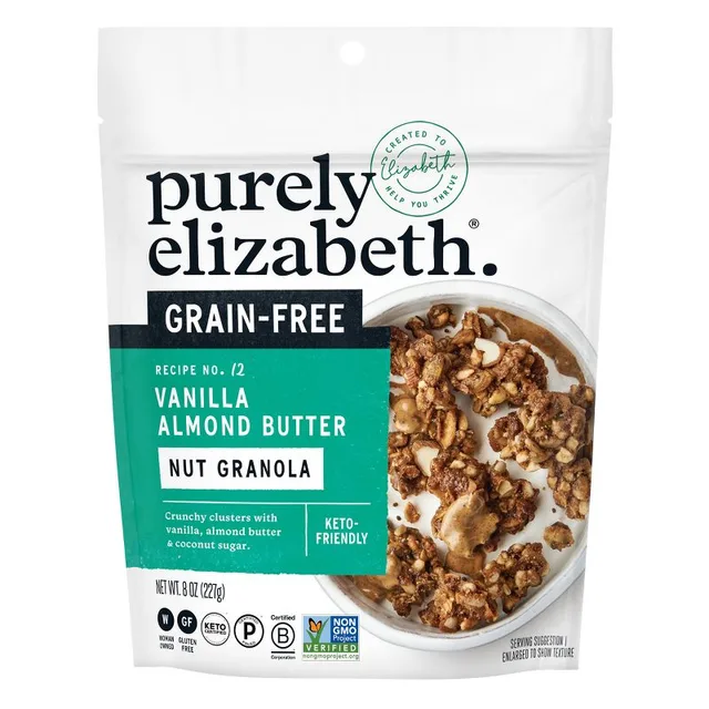 Purely Elizabeth Vanilla Almond Butter Grain Free Granola by Purely Elizabeth - Tier D kids snack