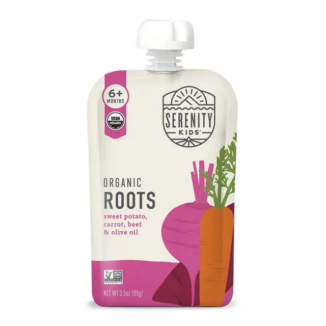 Serenity Kids Organic Roots with Organic Olive Oil Baby Food Pouch by Serenity Kids - Tier B kids snack