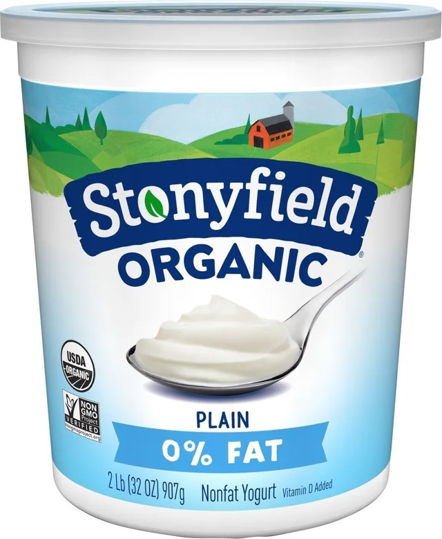 Plain Nonfat Yogurt by Stonyfield - Tier B kids snack