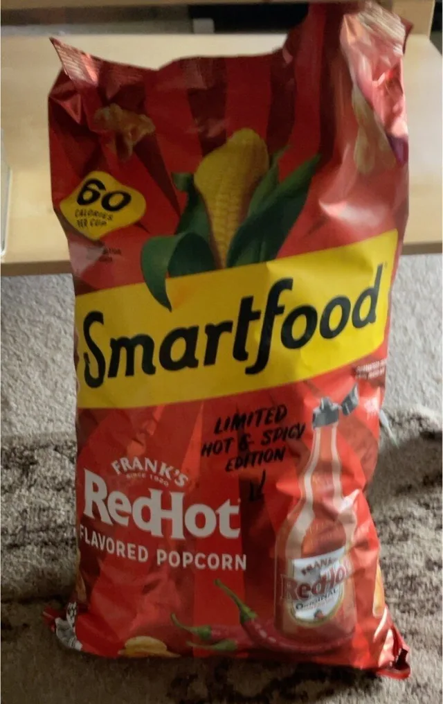 franks red hot flavored popcorn by Smartfood - Tier A kids snack