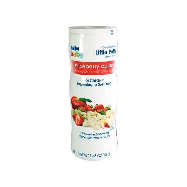 Baby, Yogurt Little Puffs, Strawberry by Meijer - Tier C kids snack