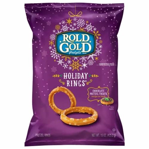 Holiday Pretzel Rings by Rold Gold - Tier C kids snack