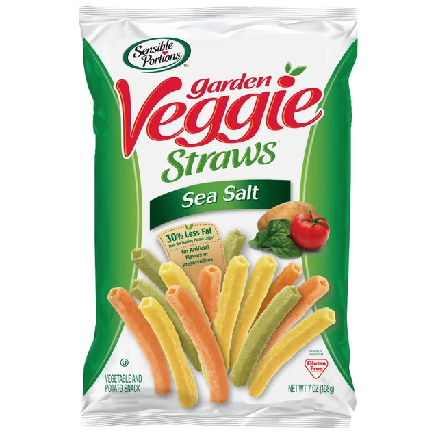 Sea salt veggie straws by Sensible Portions - Tier A kids snack