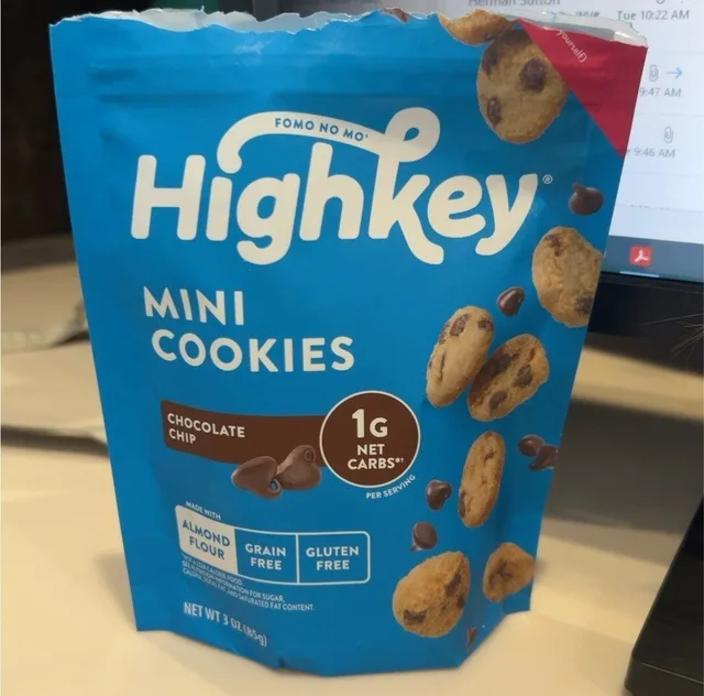 Chocolate Chip Mini Cookies by HighKey - Tier A kids snack