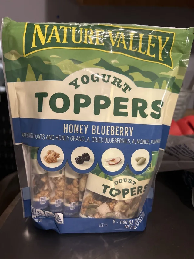 Honey Blueberry Yogurt Toppers by Nature Valley - Tier D kids snack