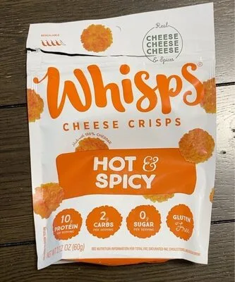 Hot & Spicy Cheese Crisps, Hot & Spicy by Whisps - Tier A kids snack
