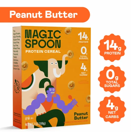 Peanut Butter Grain-Free Cereal by Magic Spoon - Tier A kids snack
