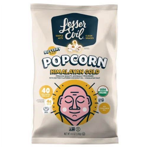 Himalayan Gold popcorn by LesserEvil - Tier A kids snack