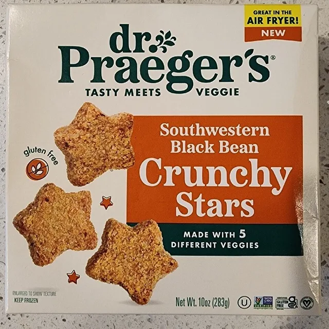 Southwestern Black Bean Crunchy Stars by Dr. Praeger's - Tier B kids snack