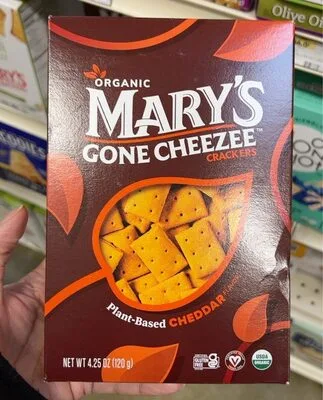 Plant-Based Cheddar Flavor Crackers by Mary's Gone Crackers - Tier B kids snack