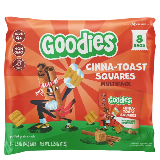 Cinna-Toast Squares by Goodies - Tier C kids snack