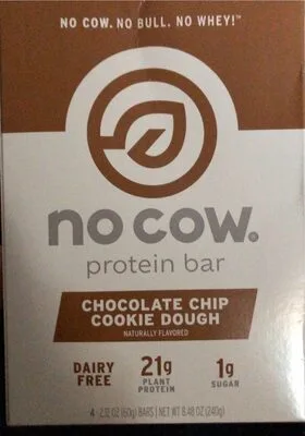 Chocolate Chip Cookie Dough Bar by No Cow - Tier B kids snack