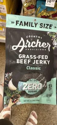 Grass-Fed Beef Jerky Classic by Country Archer - Tier A kids snack