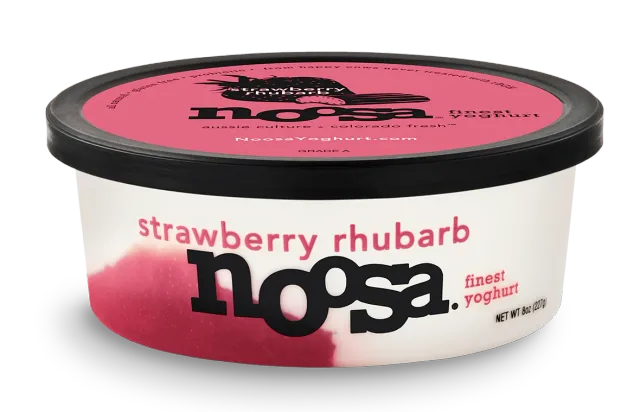 Strawberry Rhubarb Yoghurt by Noosa - Tier E kids snack