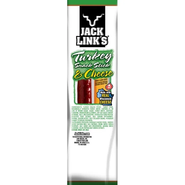 Turkey Snack Stick & Cheese by Link Snacks - Tier C kids snack