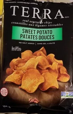 Sweet Potato No Salt Added Vegetable Chips by Terra - Tier B kids snack