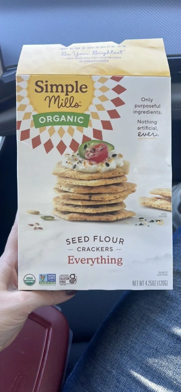 Seed Flour Crackers Everything by Simple Mills - Tier A kids snack