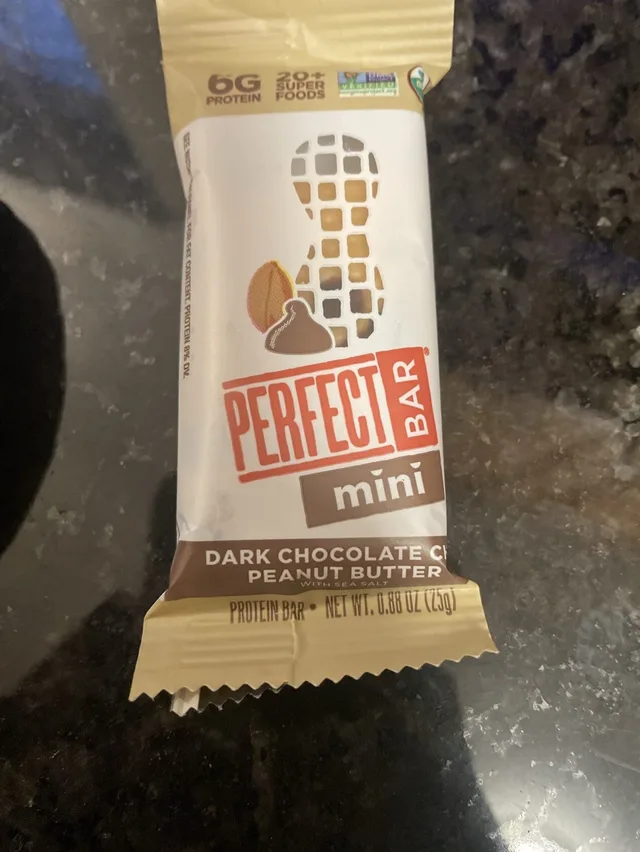Dark Chocolate Chip Peanut Bar by Perfect Bar - Tier D kids snack
