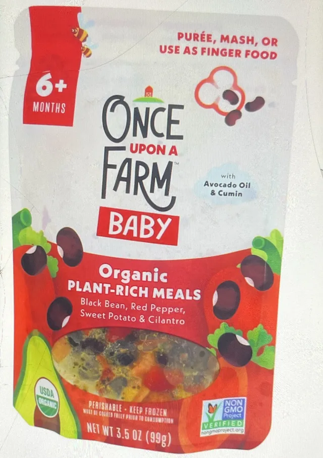 Organic Plant-Rich Meals Black Bean, Red Pepper, Sweet Potato & Cilantro by Once Upon a Farm - Tier B kids snack