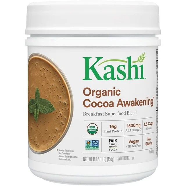 Organic Cocoa Awakening Breakfast Superfood Blend Smoothie Mix by Kashi - Tier E kids snack