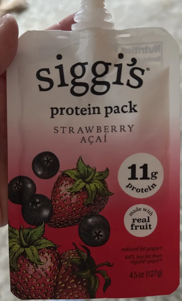 Reduced Fat Protein Pack, Strawberry Acai by Siggi's - Tier D kids snack