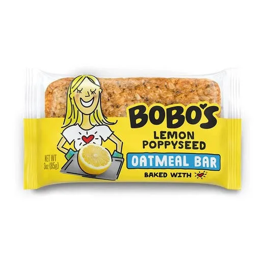Lemon Poppyseed Oat Bar by Bobo's - Tier E kids snack