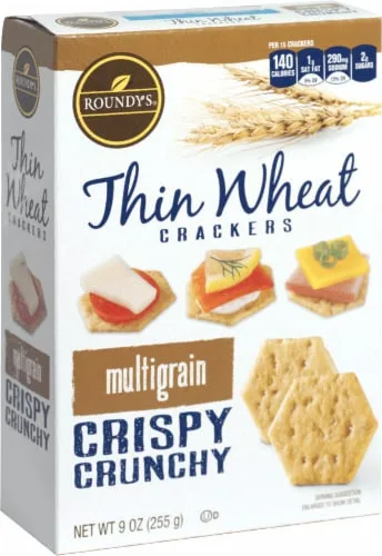 Roundy's, thin wheat multigrain crackers, crispy crunchy by Roundy's - Tier B kids snack