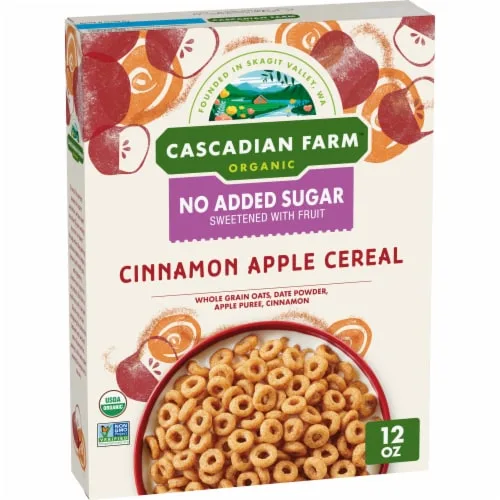Cinnamon apple cereal by Cascadian Farm - Tier B kids snack