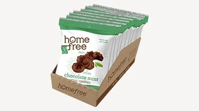Mini Chocolate Mint Cookies by HomeFree - Tier E kids snack