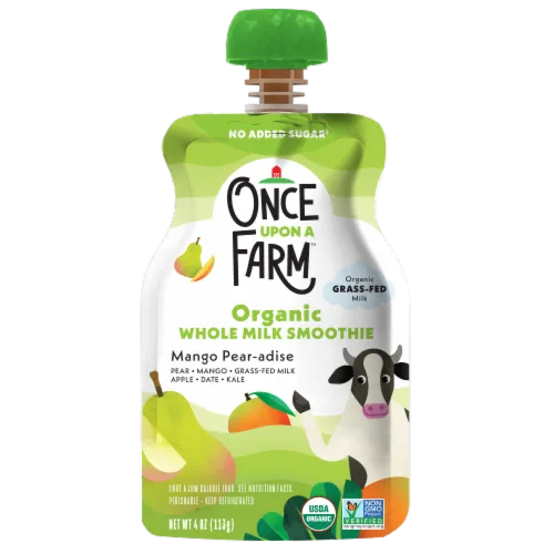 Pear & Mango Pouch by Once Upon a Farm - Tier B kids snack