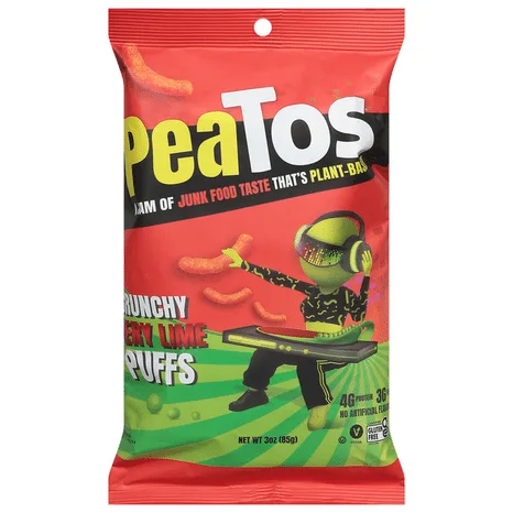 Crunchy Puffs — Chile Lime by Peatos - Tier B kids snack