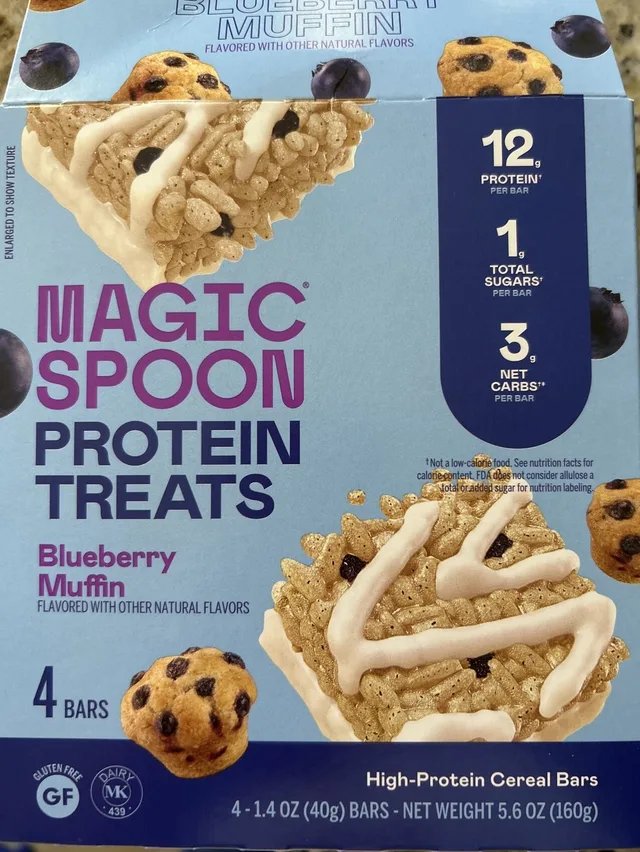 Blueberry Muffin Protein Treats by Magic Spoon - Tier B kids snack
