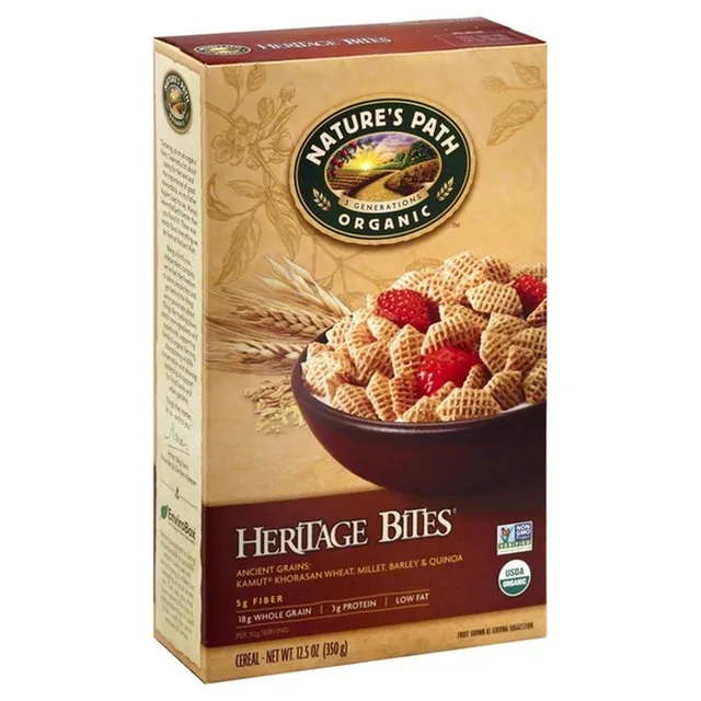 Organic Heritage Bites Cereal by Nature's Path - Tier D kids snack