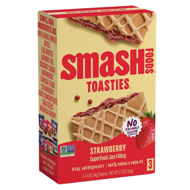 Smash Foods Toasties Strawberry (Toaster Pastry) by Smash Foods - Tier E kids snack