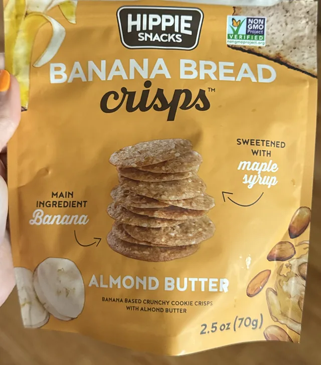 Banana Bread crisps by Hippie Snacks - Tier C kids snack