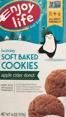 Apple cider donut holiday soft baked cookies by Enjoy Life - Tier E kids snack