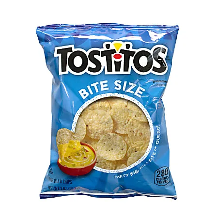 Bite Size Tortilla Chips 2.0 Ounce Plastic Bag by Tostitos - Tier A kids snack
