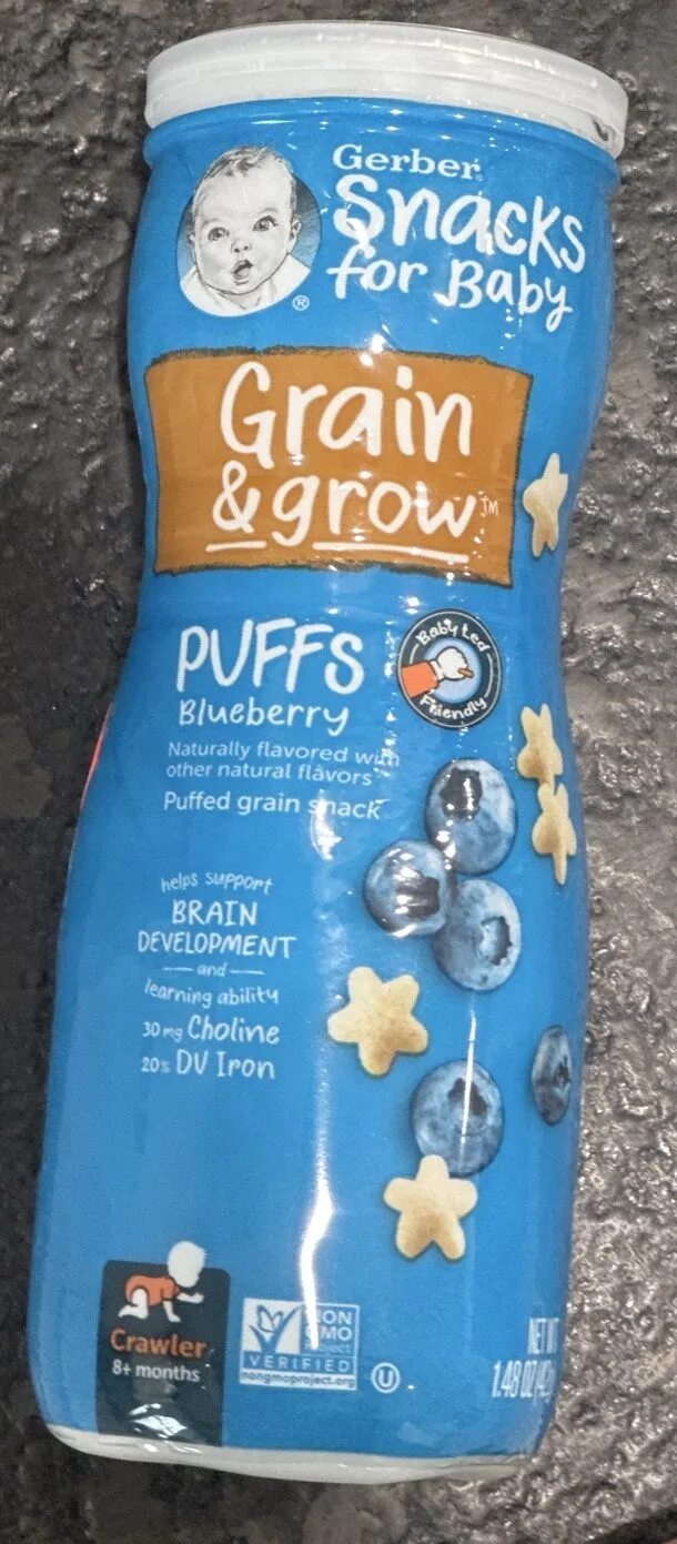 Puffs Blueberry imp by Gerber - Tier C kids snack